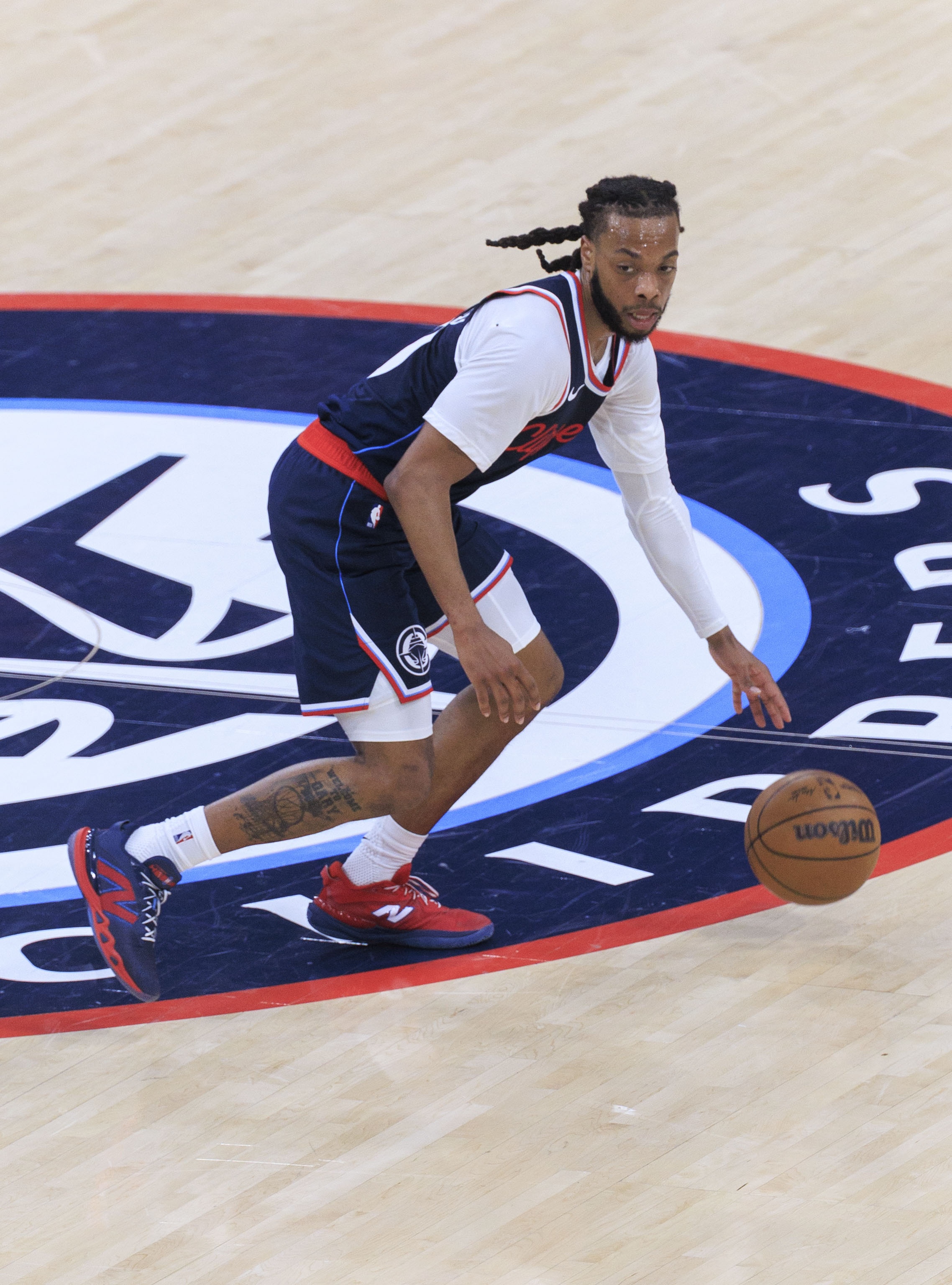 v体育-加兰：加入快船轮换后 最兴奋的两件事是传空接&amp;转换进攻得分